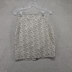 J Crew skirt women's size 2 Pattern Tan Knee length Pencil